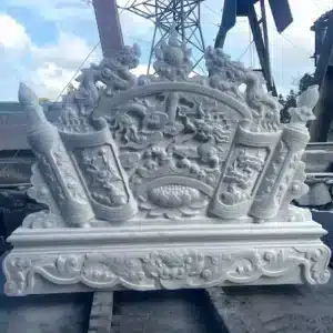 Cuốn thư đá vân mây 127cm