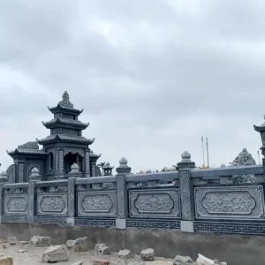 hàng rào đá đen 81cm