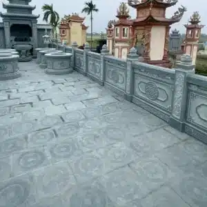 hàng rào đá xanh rêu 81cm