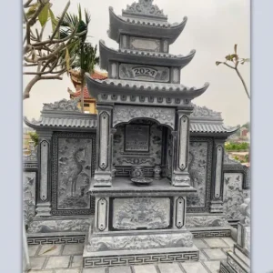 Lăng cánh đá xanh đen 4.7m 89x147 cm