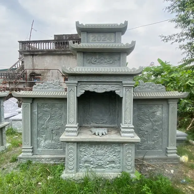 Lăng cánh đá xanh rêu 3.2m 05